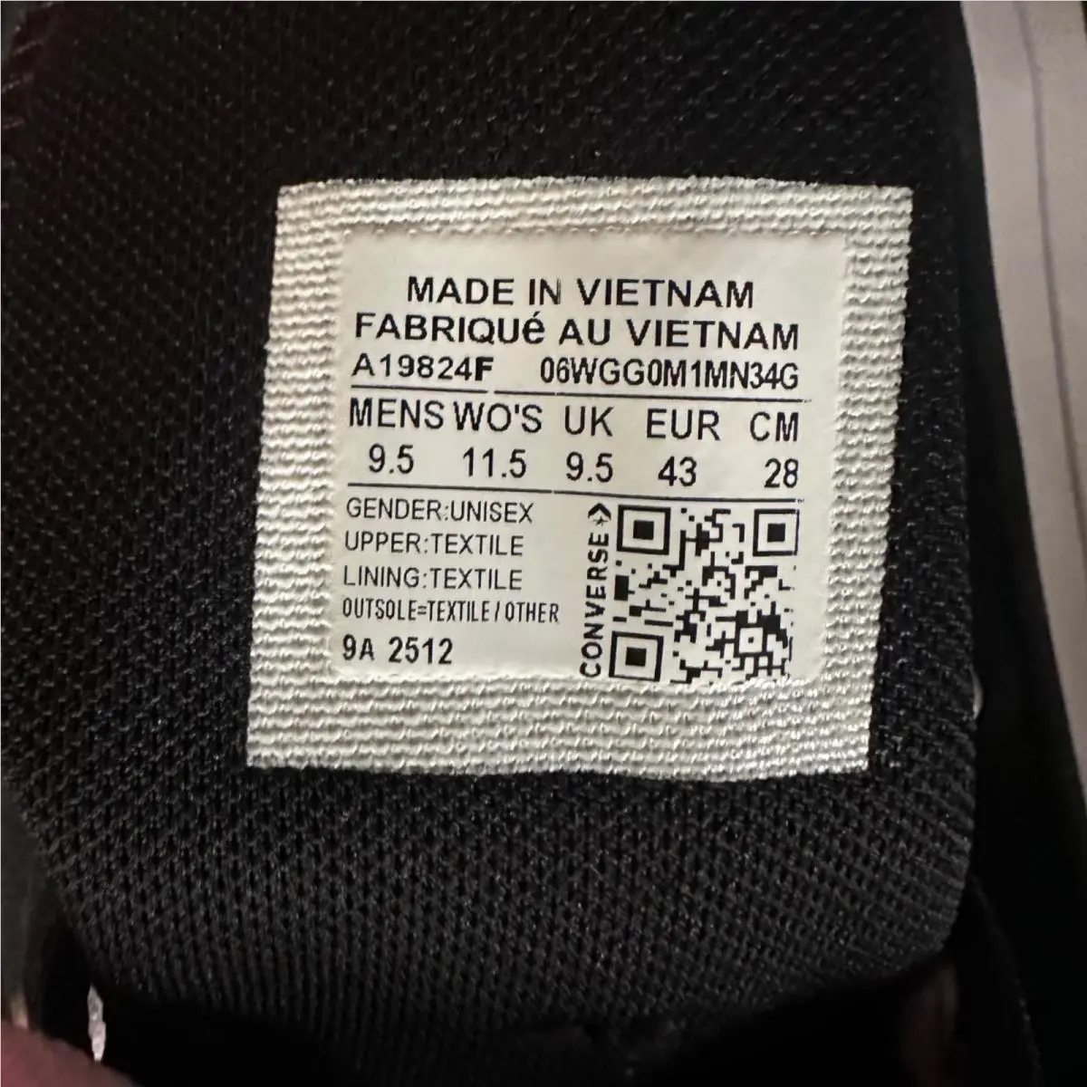 Converse shoes - Converse Chuck Taylor - Chuck Taylor - A19824F - Black (UPC: 194436000380) 9