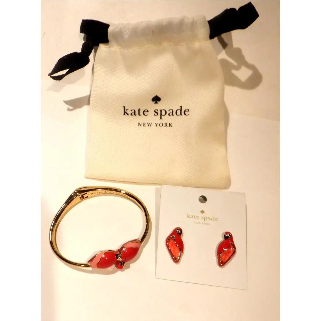 Kate Spade Out of Office Parrot Set Bangle Studs