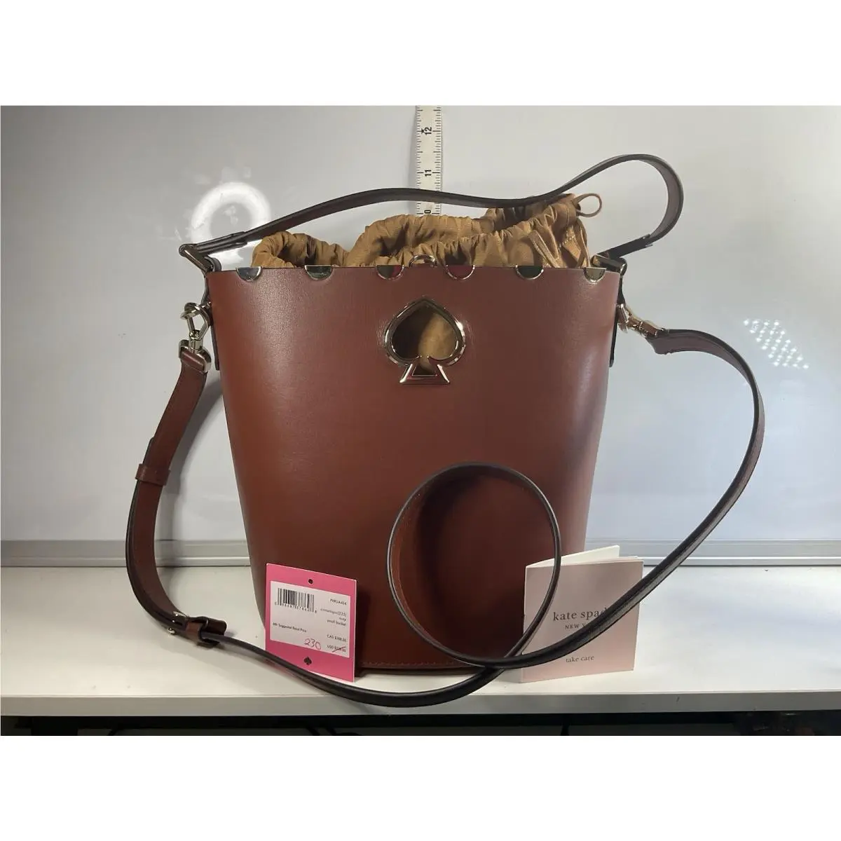 Kate Spade Suzy Scallop Small Bucket Bag Cinnamon Spice