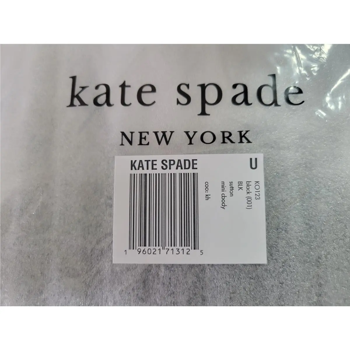 Kate Spade Sutton Mini Crossbody New - Black - New