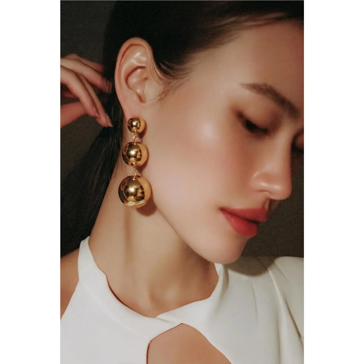 Kate Spade Golden Girl Gold Tone Drop Earrings A43B