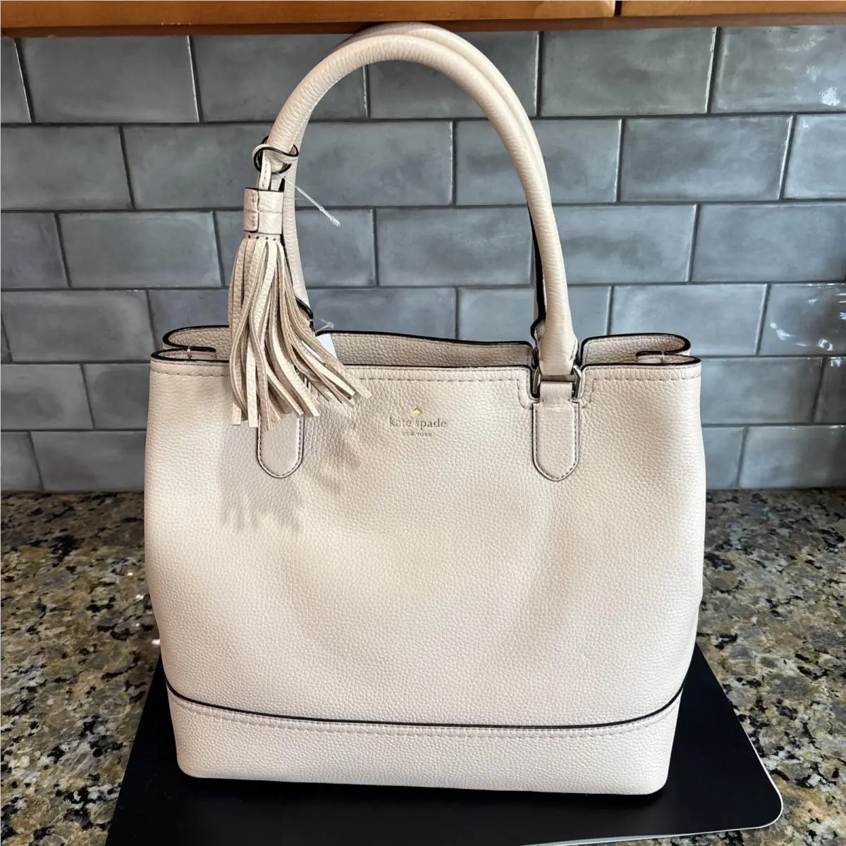 Kate Spade Jenner Pink Leather Shoulder /tote Bag w Dust Bag