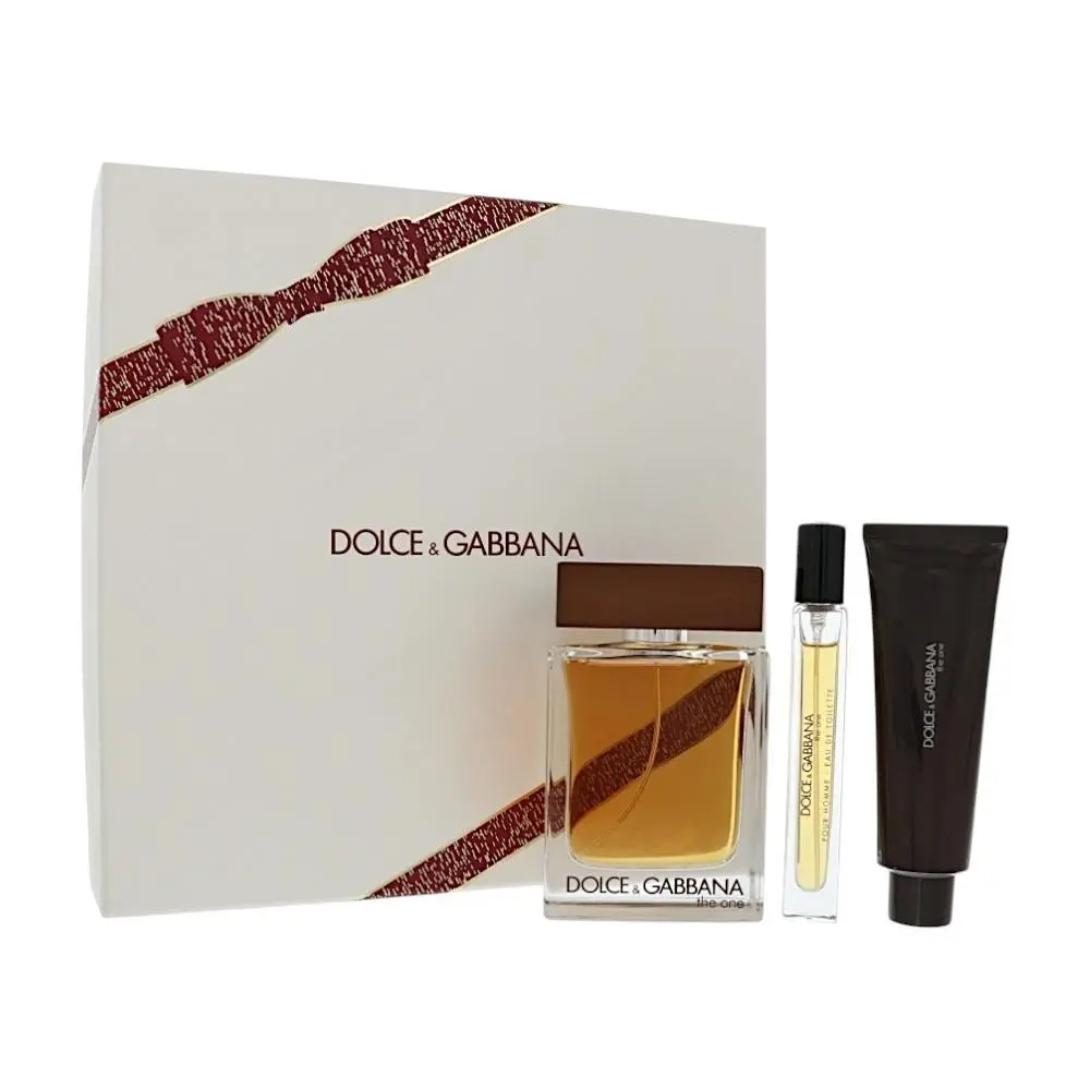 D G The One by Dolce Gabbana Gift Set For Men 3 Piece Gift Set For Men by Dolce & Gabbana