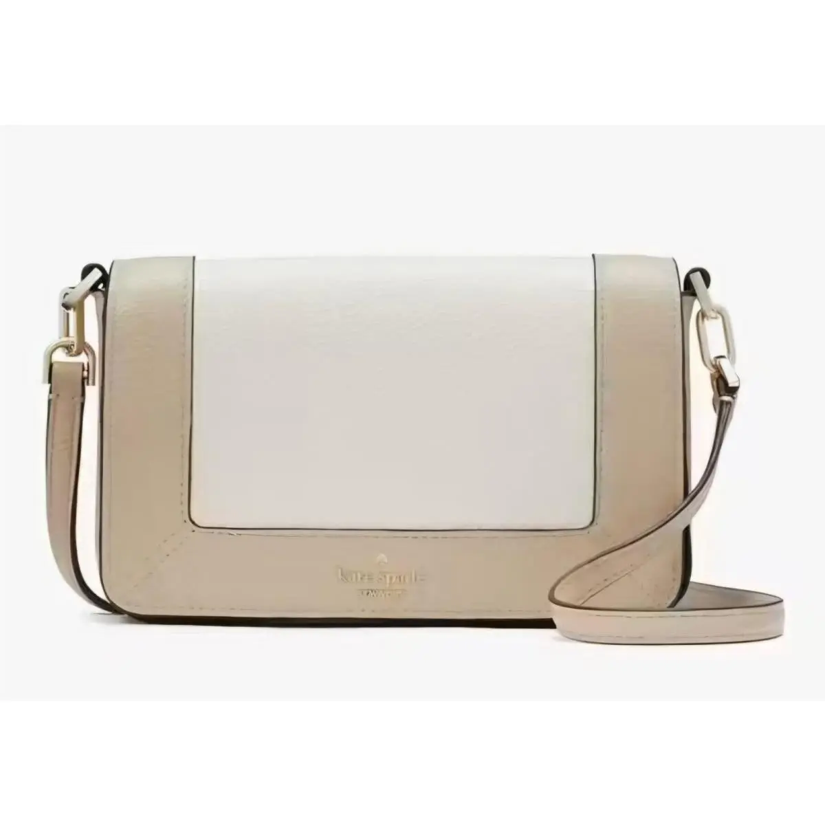 Kate Spade Lena Colorblock Mini Flap Crossbody in Light Sand Multi