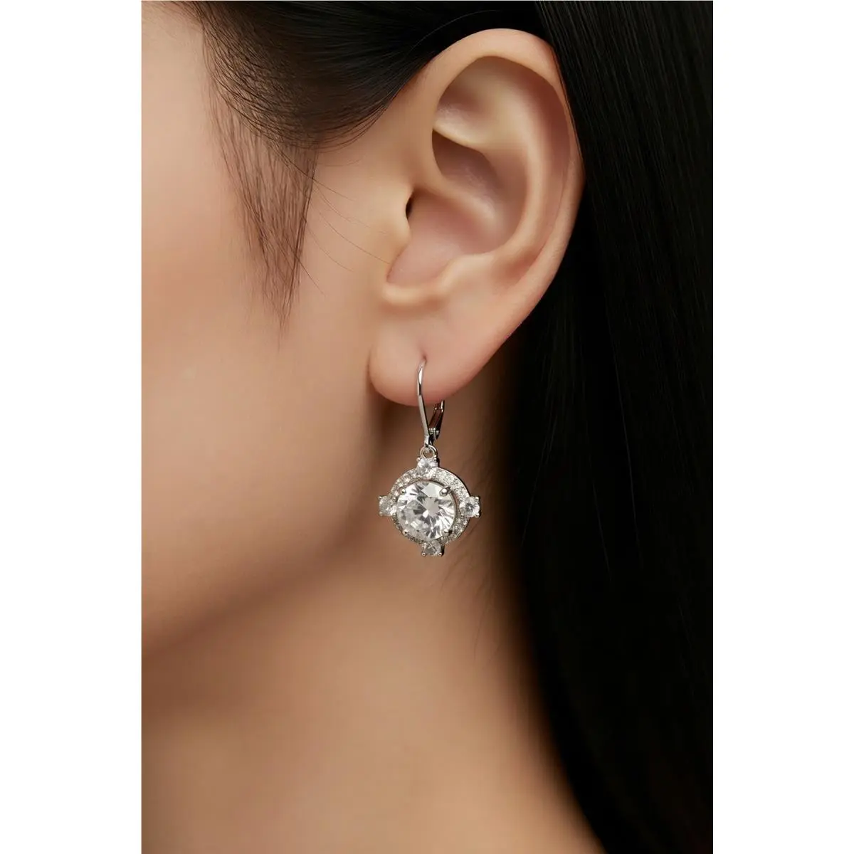 Kate Spade Crystal Faceted Stone Drop Earrings S1D
