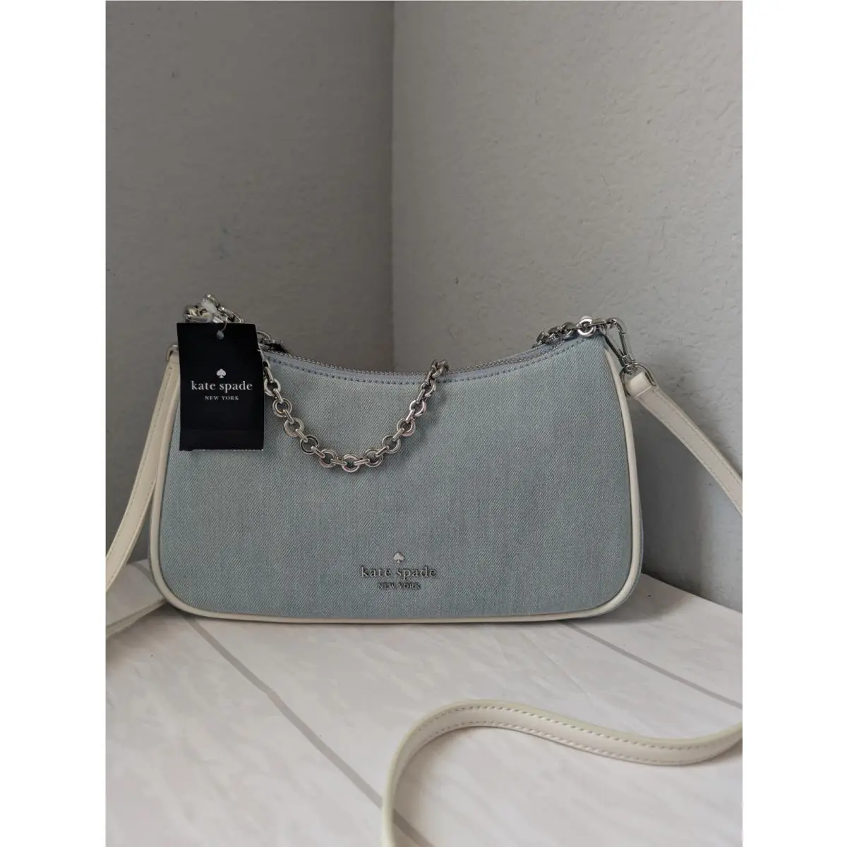 Kate Spade K0139 Margot Denim Crossbody Bag