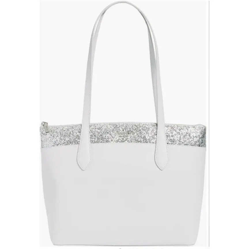 Kate Spade New York Flash Glitter Tote Bag in Light Grey