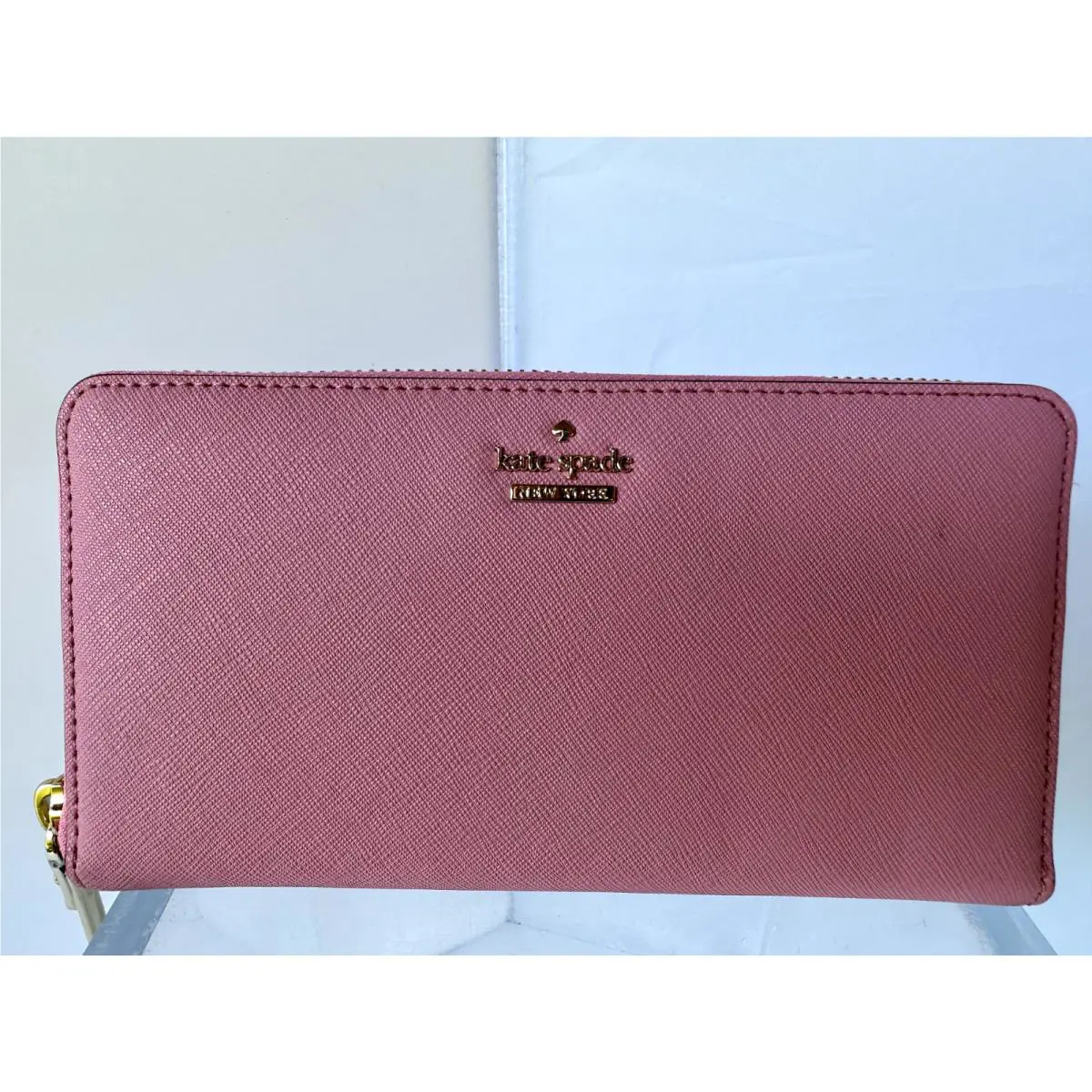 New Kate Spade Women`s Wallet CC Holder Lacey Cameron Street Pink Clutch