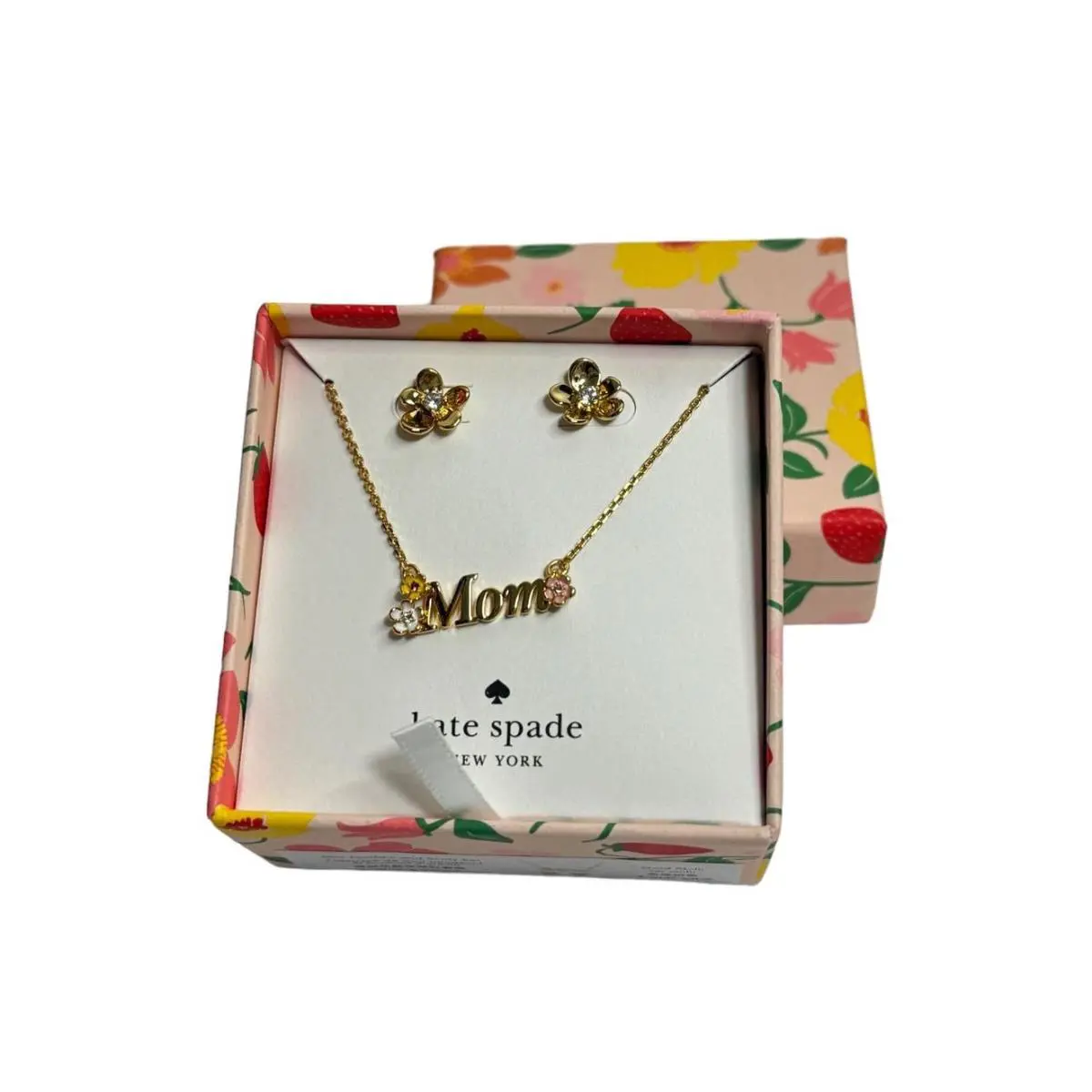 Kate Spade Mom Darling Blooms Pendant and Studs Set