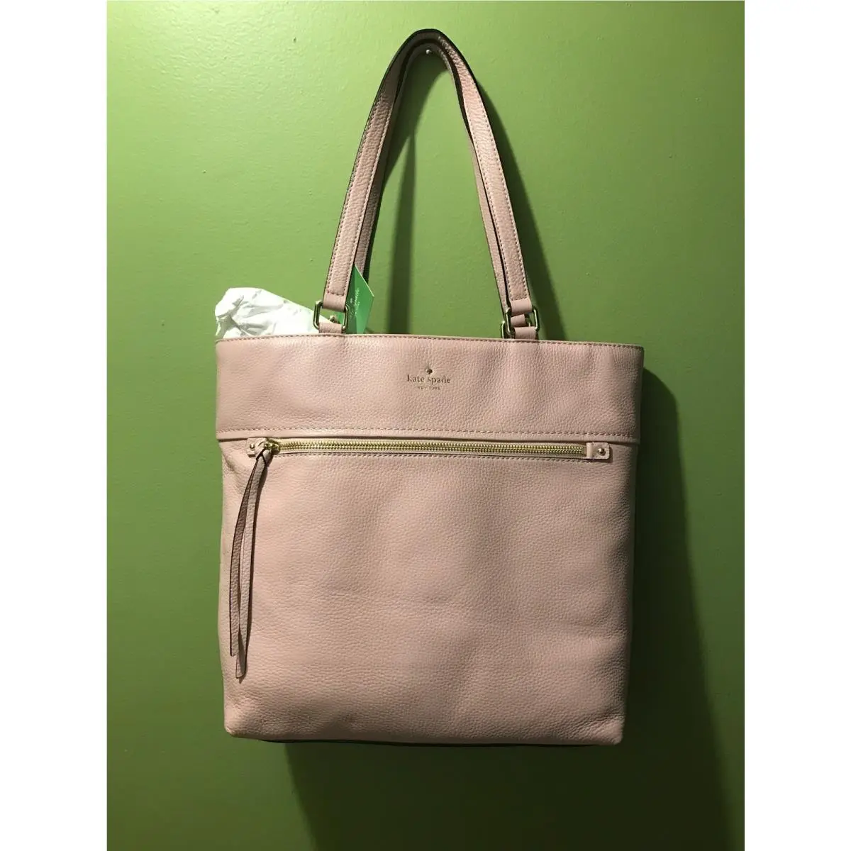 Kate Spade Cobble Hill Tayler Taylor Leather Tote Shoulder Bag Handbag Pink