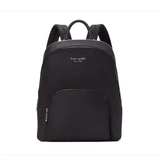 Kate Spade NY Black Nylon Sam Large Laptop Backpack Bag Purse KD085