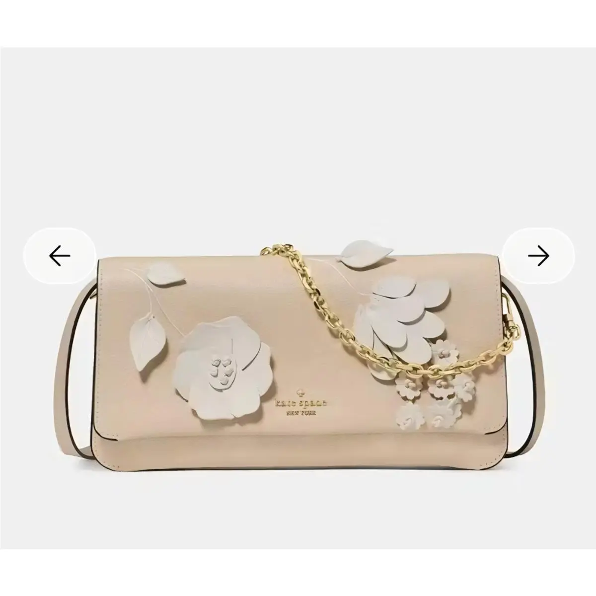 Ivy Floral Crossbody Bag in Milk Glass Multi Leather K0456 by Kate Spade