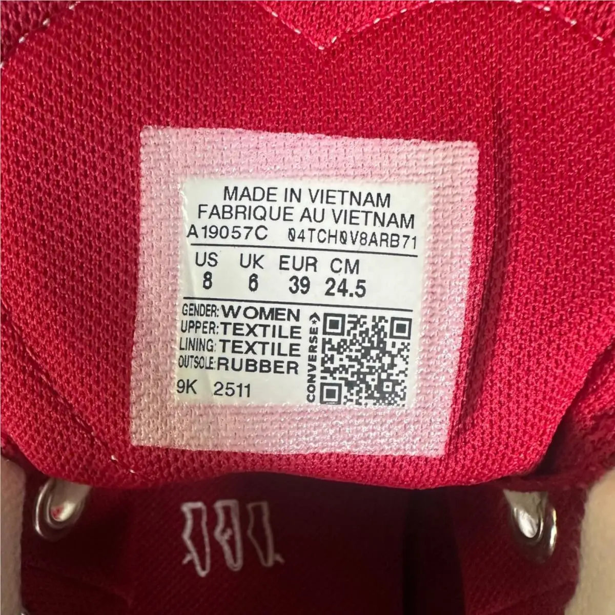 Converse shoes - Converse Chuck Taylor - Chuck Taylor - A19057C - Red (UPC: 194435964270) 8