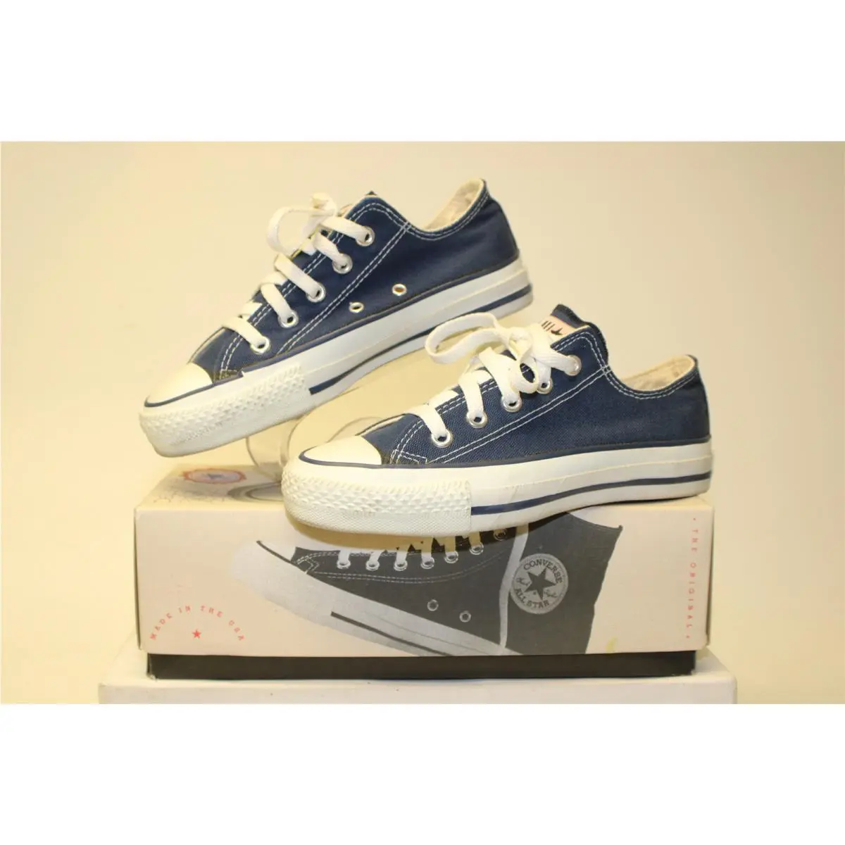 Converse Deadstock Nos Women 5.5 All Star Low Usa Made Vintage Canvas Shoes