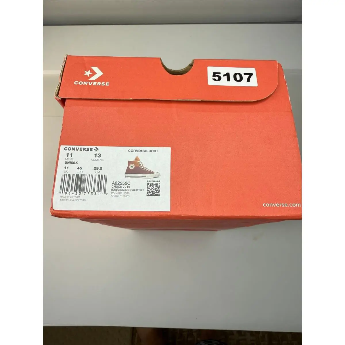 Converse shoes - Chuck 70 Hi Monarch Rugged Orange Egret - Multicolor 2