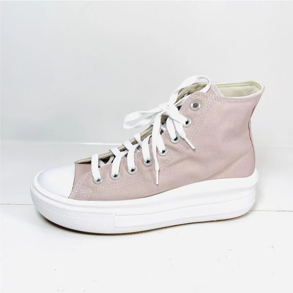 Converse Ctas Move Sneakers Women’s Size 9.5 Platform High Top Stone Mauve