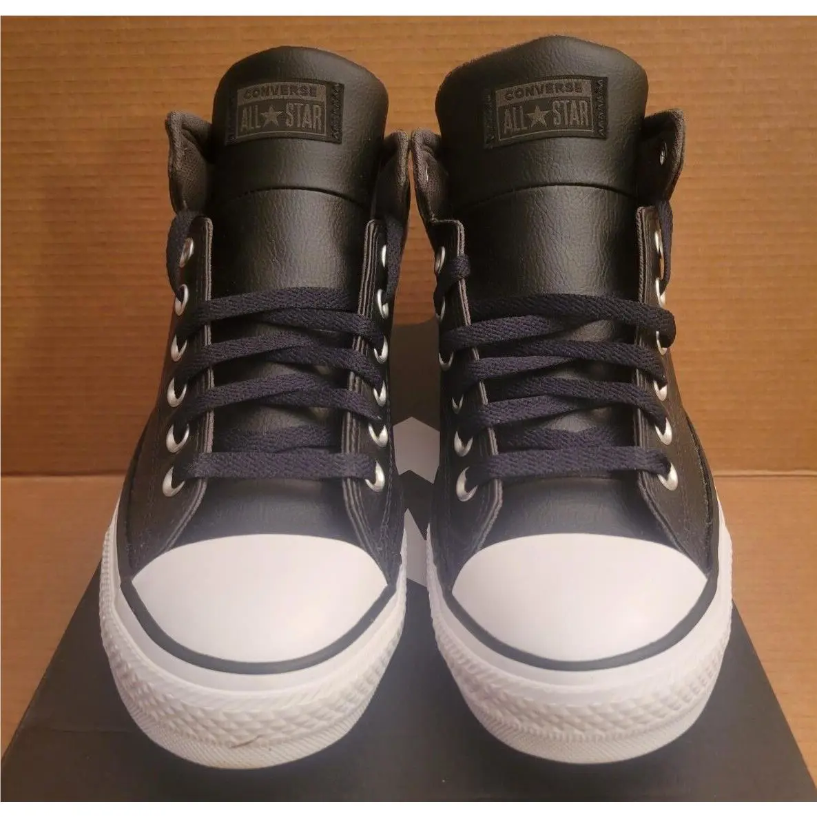 Converse shoes - High Street Mid - Seasonal Leather - 171374C - Black/Cargo Khaki/White (UPC: 194433094306) 0