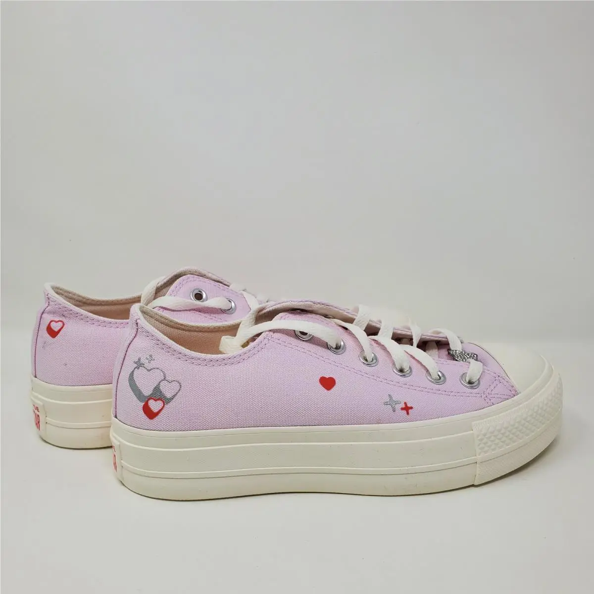 Converse shoes - Converse CTAS Lift Ox Hearts - A09115C - Pink 5