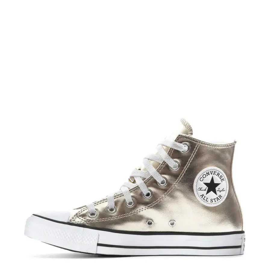 Converse All Star CT HI Casual Sneakers Unisex Men 8/10 Women Shoes M. Gold