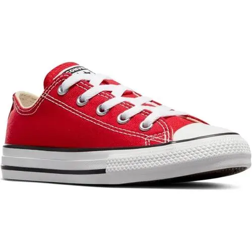 Converse Chuck Taylor All Star Kids Low Top Sneakers Size 12.5 Red Canvas Shoes