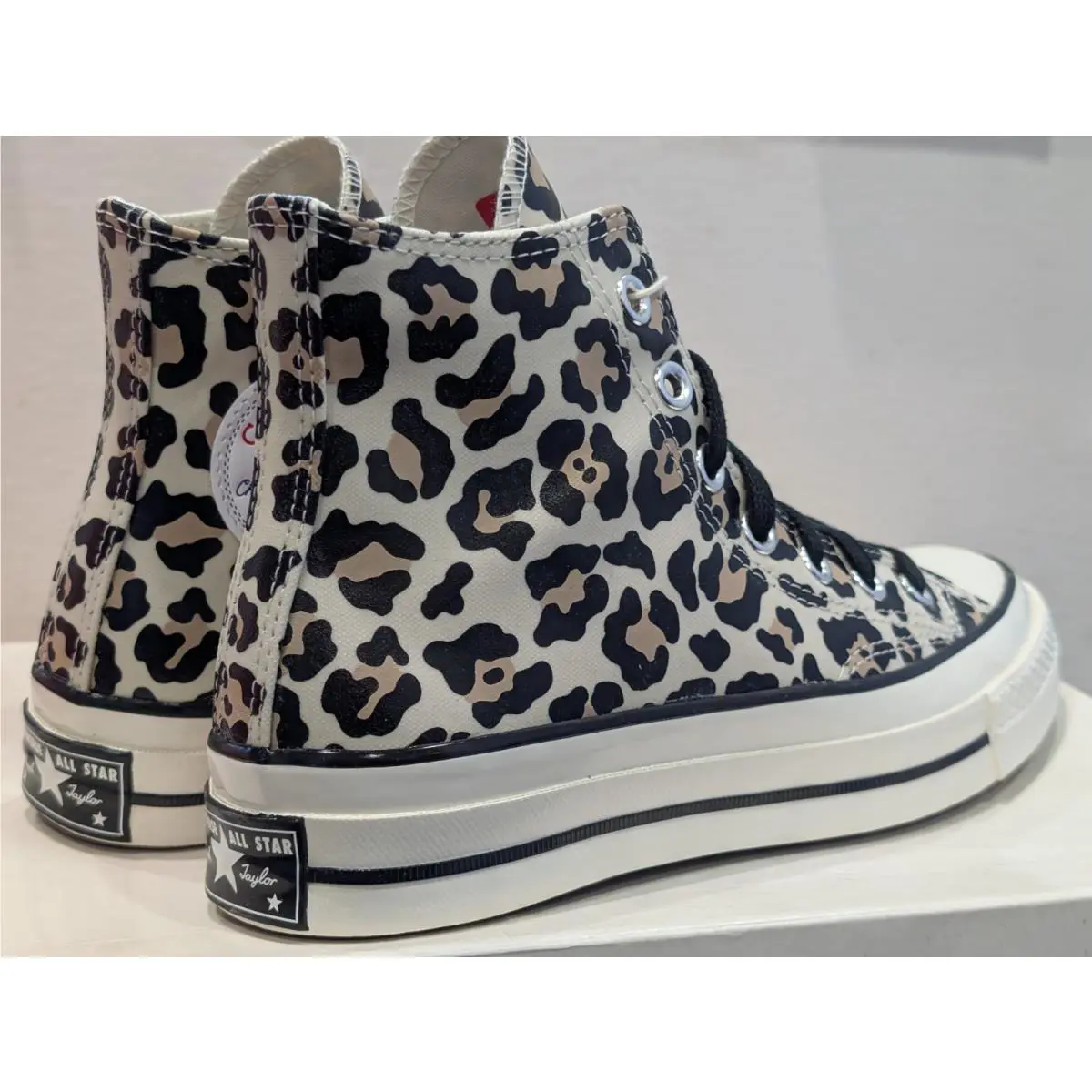 Converse shoes - Converse Chuck 70 Hi - Chuck - A13436C - White / Leopard Print, Manufacturer: Egret / Light Fawn - Black (UPC: 194435347097) 17