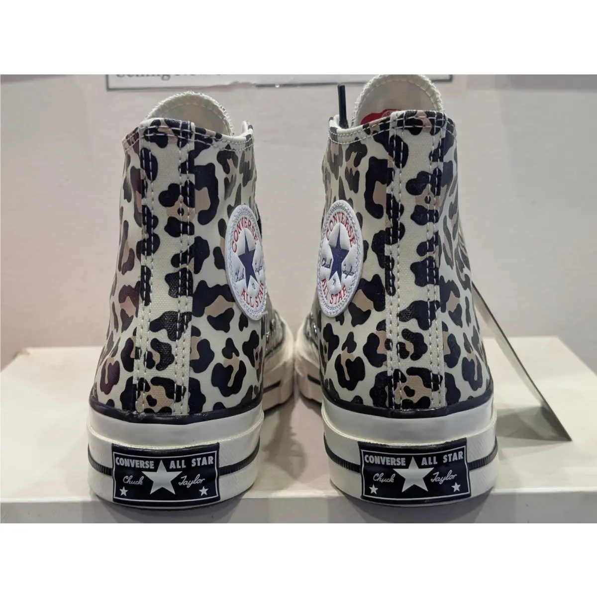 Converse shoes - Converse Chuck 70 Hi - Chuck - A13436C - White / Leopard Print, Manufacturer: Egret / Light Fawn - Black (UPC: 194435347097) 10