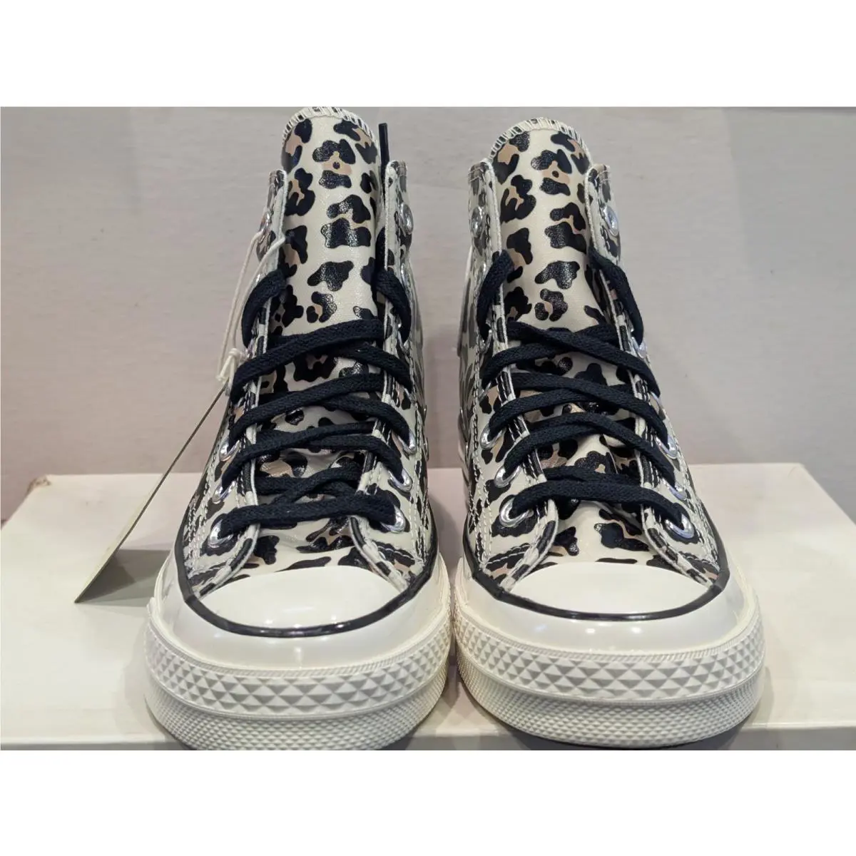 Converse shoes - Converse Chuck 70 Hi - Chuck - A13436C - White / Leopard Print, Manufacturer: Egret / Light Fawn - Black (UPC: 194435347097) 12