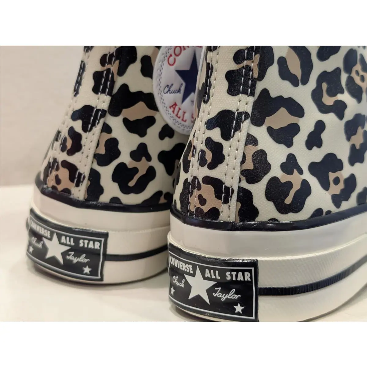 Converse shoes - Converse Chuck 70 Hi - Chuck - A13436C - White / Leopard Print, Manufacturer: Egret / Light Fawn - Black (UPC: 194435347097) 6