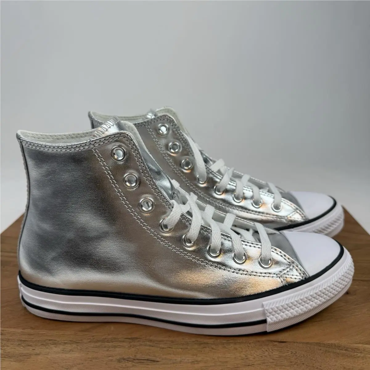 Womens Converse Ctas HI Metallic Granite Casual Sneakers Shoes Size 9.5