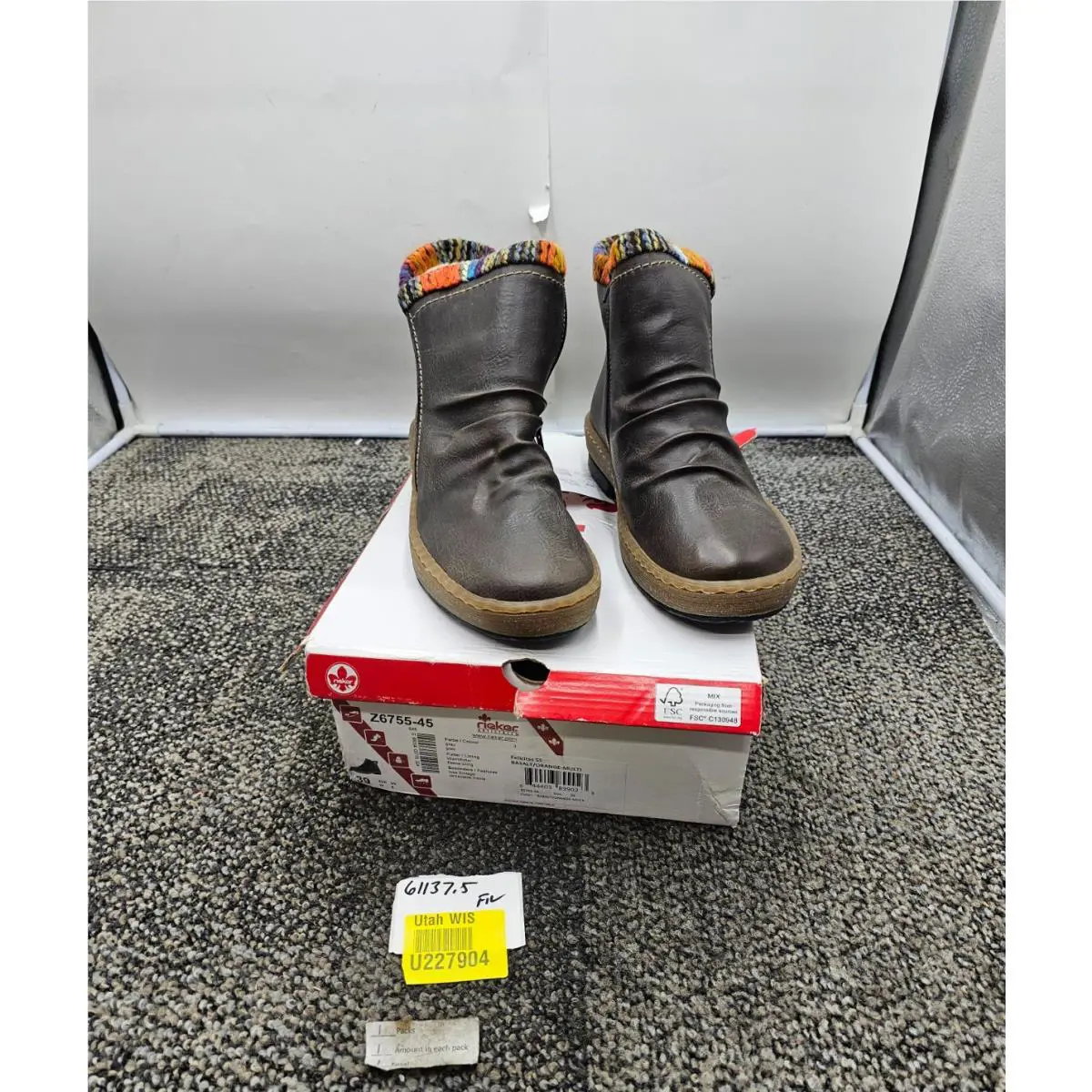 Rieker shoes - Reiker Felicitas Basalt Z6755 - Reiker Felicitas Basalt - Z6755-45 - Multicolor 5