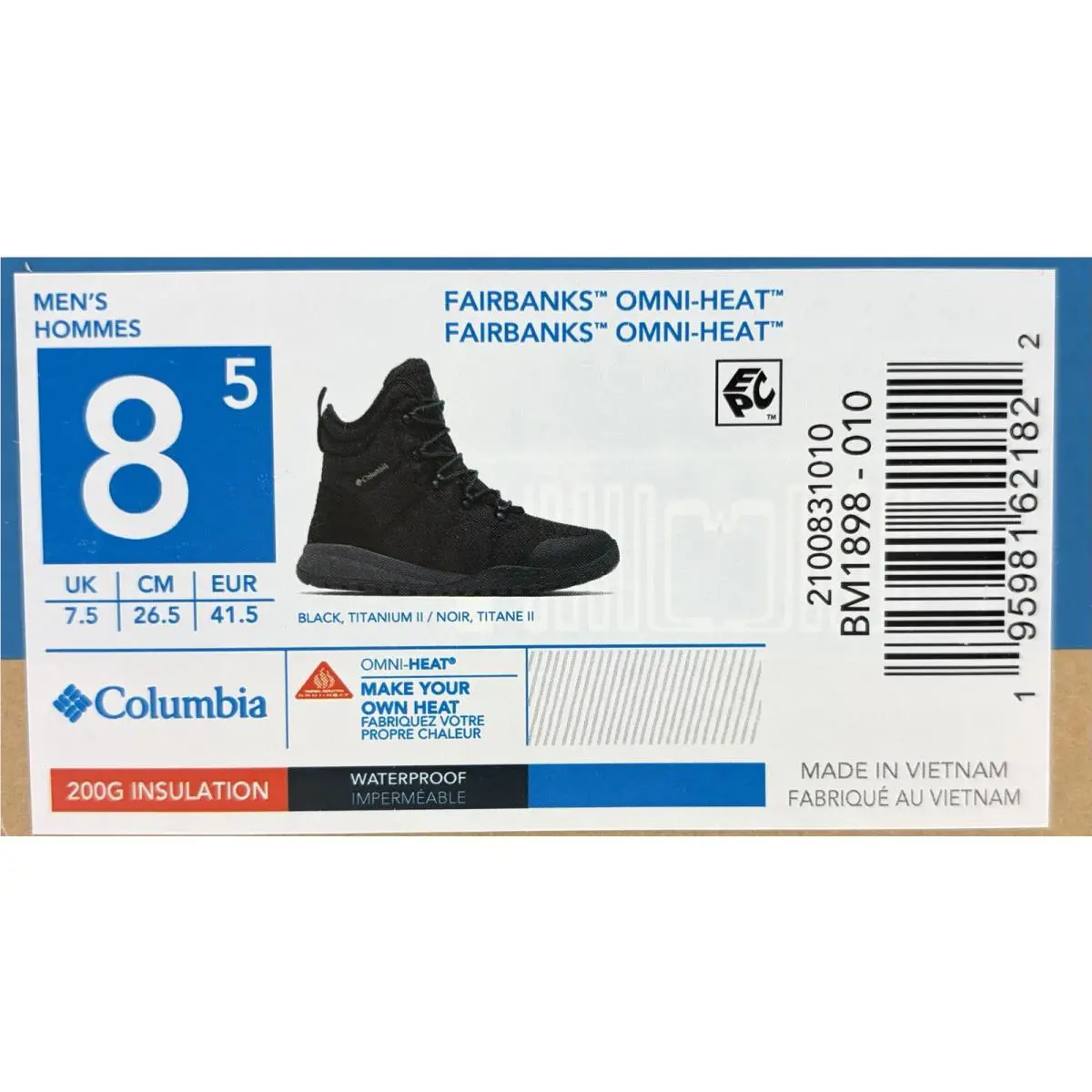 Columbia shoes - Columbia Fairbanks Onmi-Heat - Fairbanks - BM1898-010 - Black (UPC: 195981621822) 11
