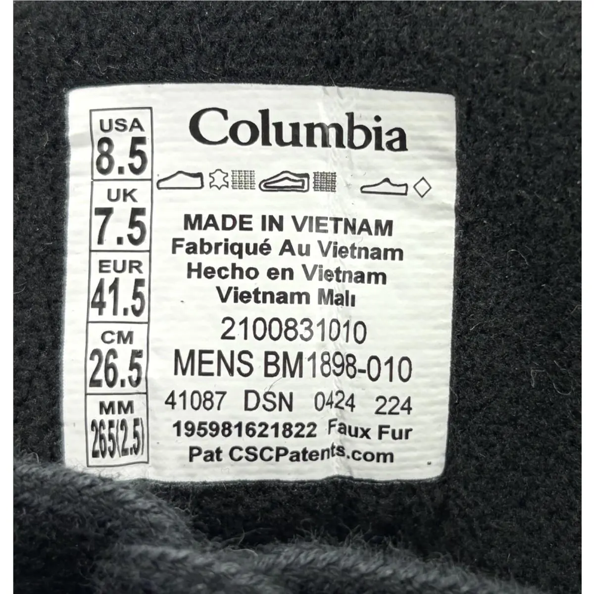 Columbia shoes - Columbia Fairbanks Onmi-Heat - Fairbanks - BM1898-010 - Black (UPC: 195981621822) 7