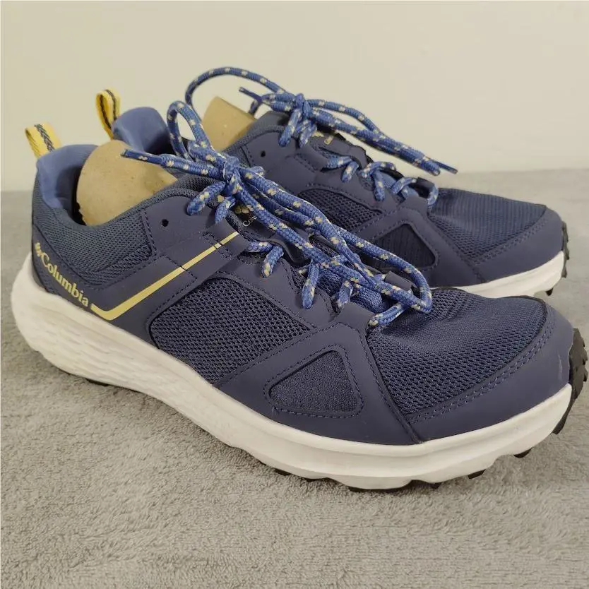 Columbia Novo Trail Shoes Womens Size 9 Wide Blue Omni-shield Omni-max Hiking