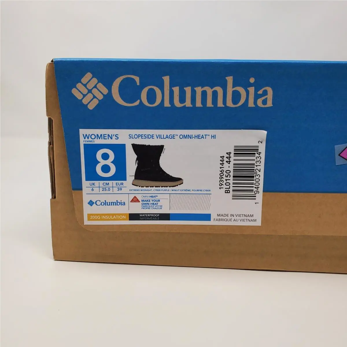 Columbia shoes - Columbia Slopeside Village Omni-Heat Hi - BL0150-444 - Blue 8