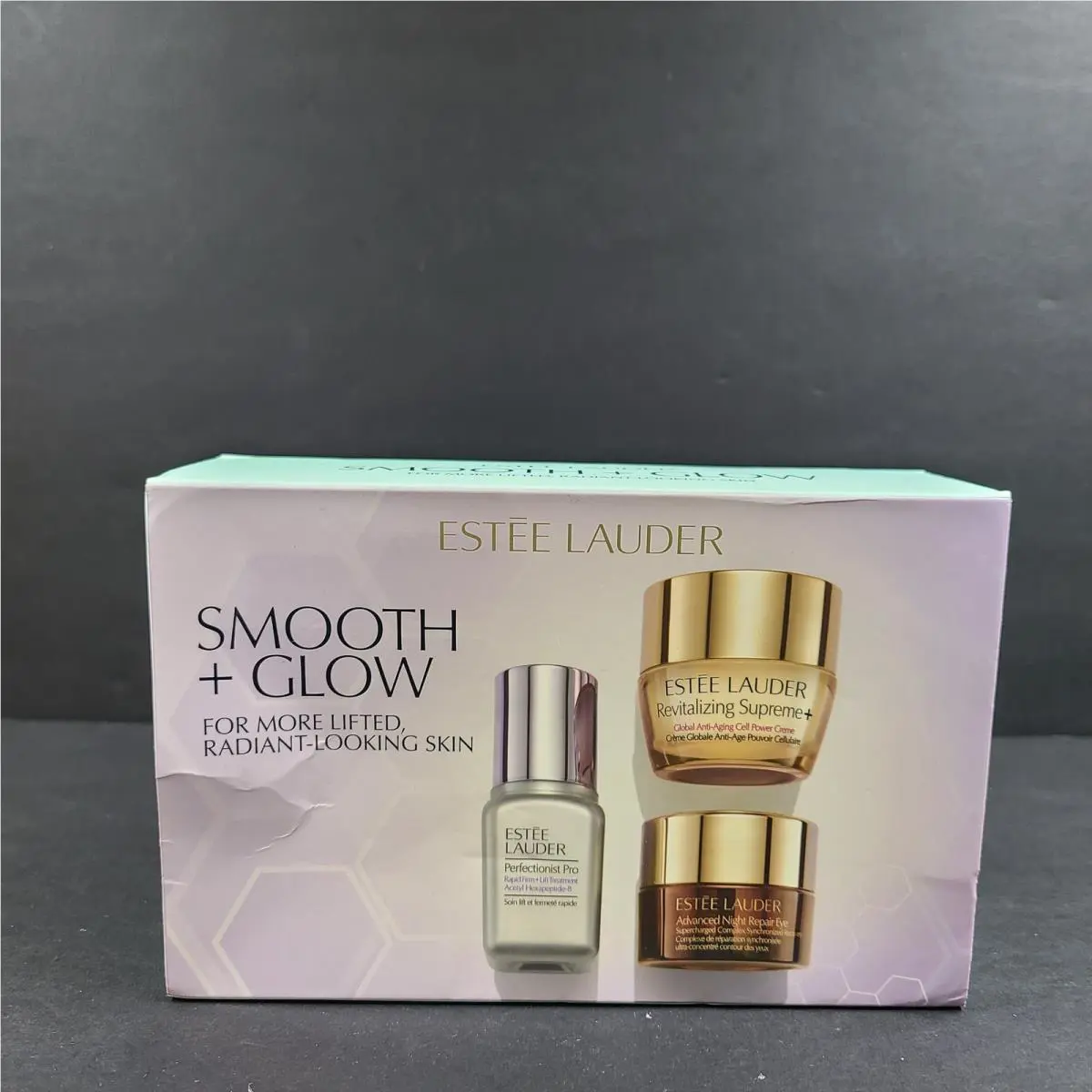 Estée Lauder Ltd Edition 3 Pc Set -smooth + Glow For Lifted Radiant Sk
