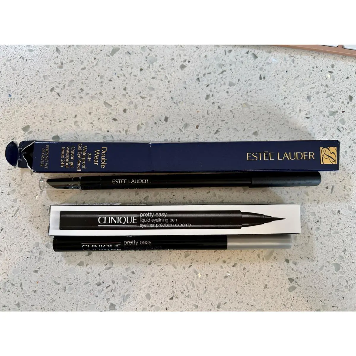 Estee Lauder Double Wear 24H Waterproof Gel Pencil + Clinique Pretty Easy Eyel