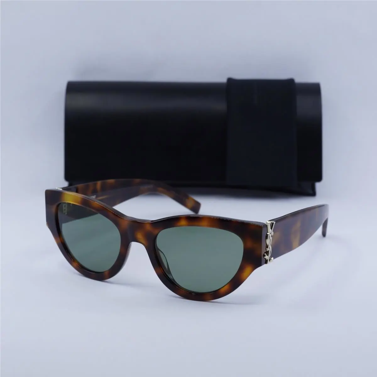 Saint Laurent SLM94 003 Havana/green 53-20-145 Sunglasses