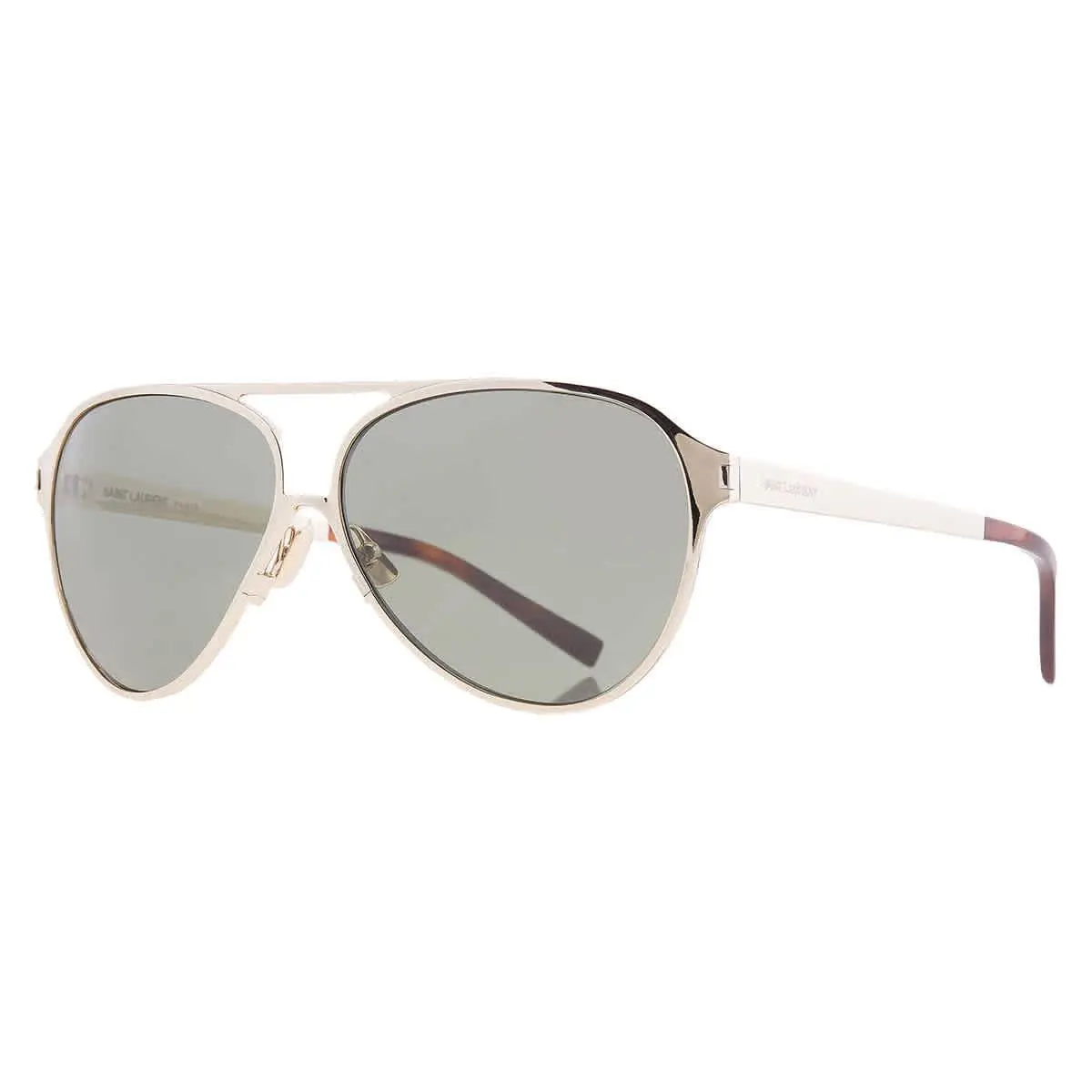 Saint Laurent Green Pilot Unisex Sunglasses SL 734 004 62 SL 734 004 62