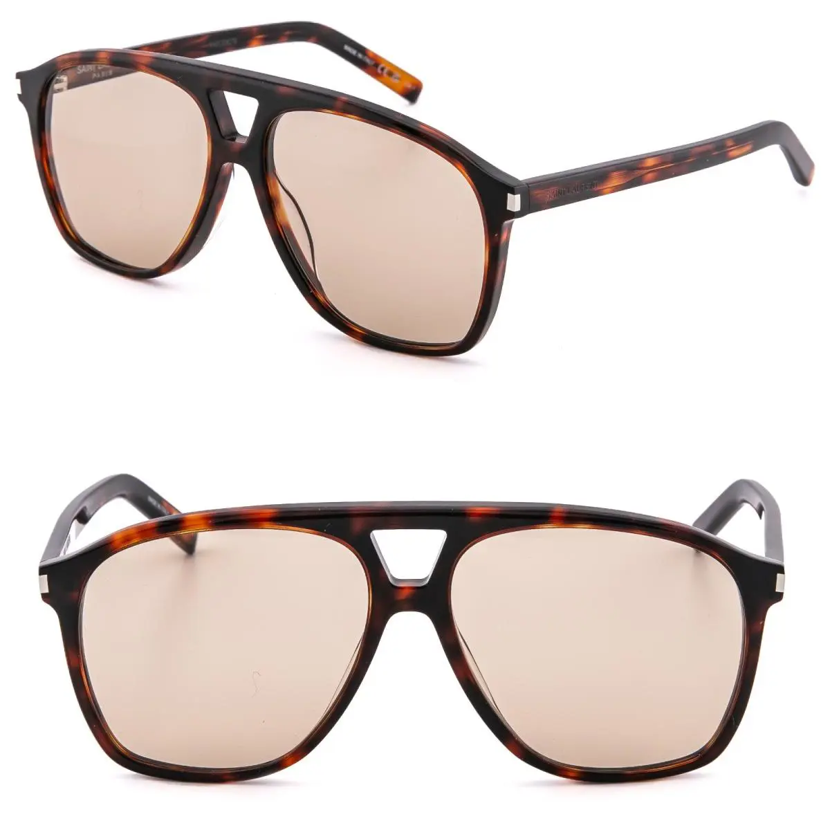 Saint Laurent Dune SL 596 SL596 Havana Brown Aviator Sunglasses 003