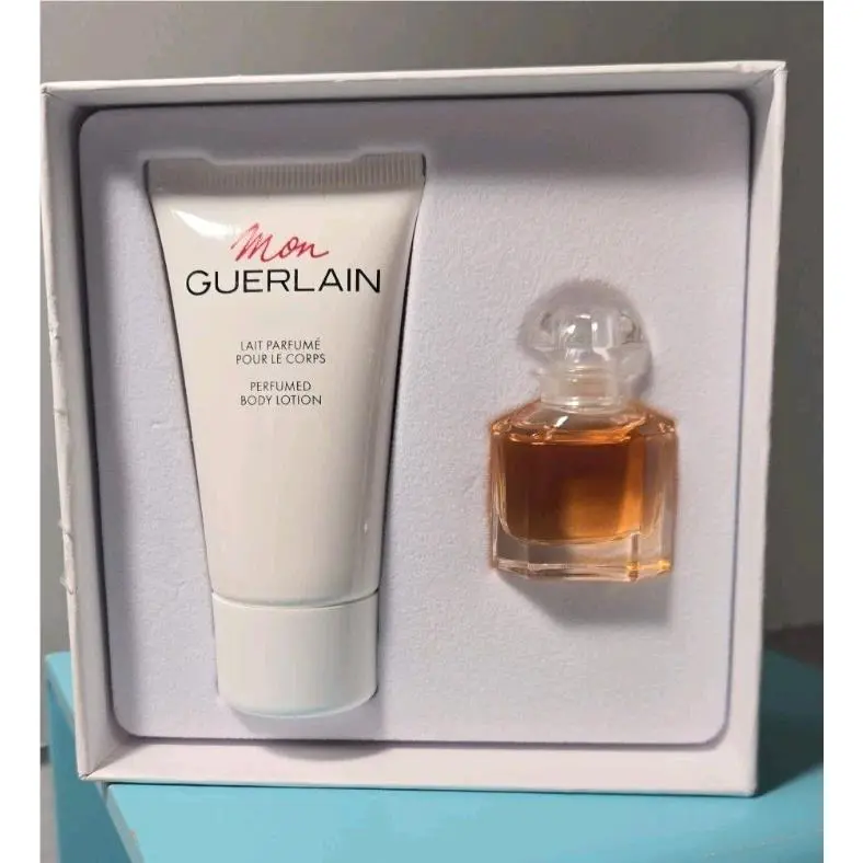 Mon Guerlain Mini Travel Perfume .16 Fl oz Lotion 1 Fl oz Set