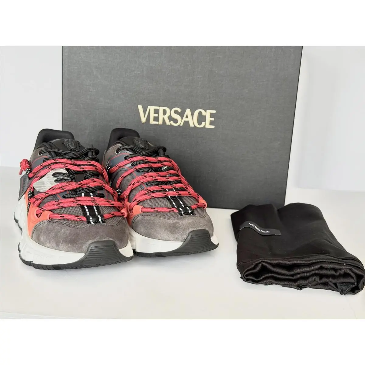 Versace shoes - Versace Greca - Greca - 1021490 - Gray/Green (UPC: 8054034486257) 16