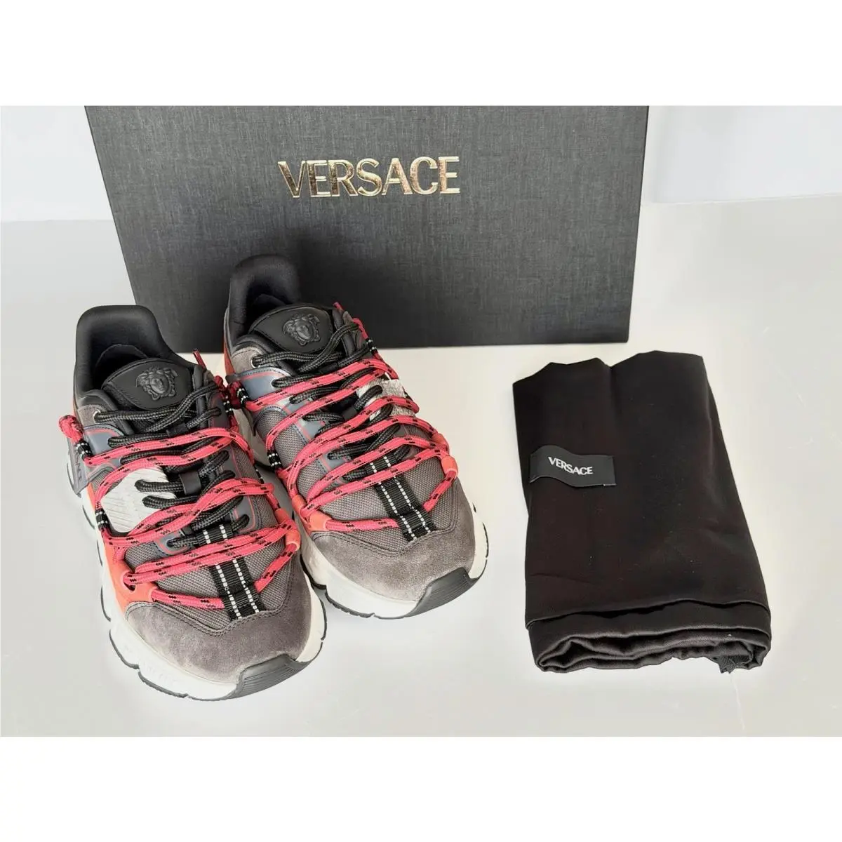 Versace shoes - Versace Greca - Greca - 1021490 - Gray/Green (UPC: 8054034486257) 17