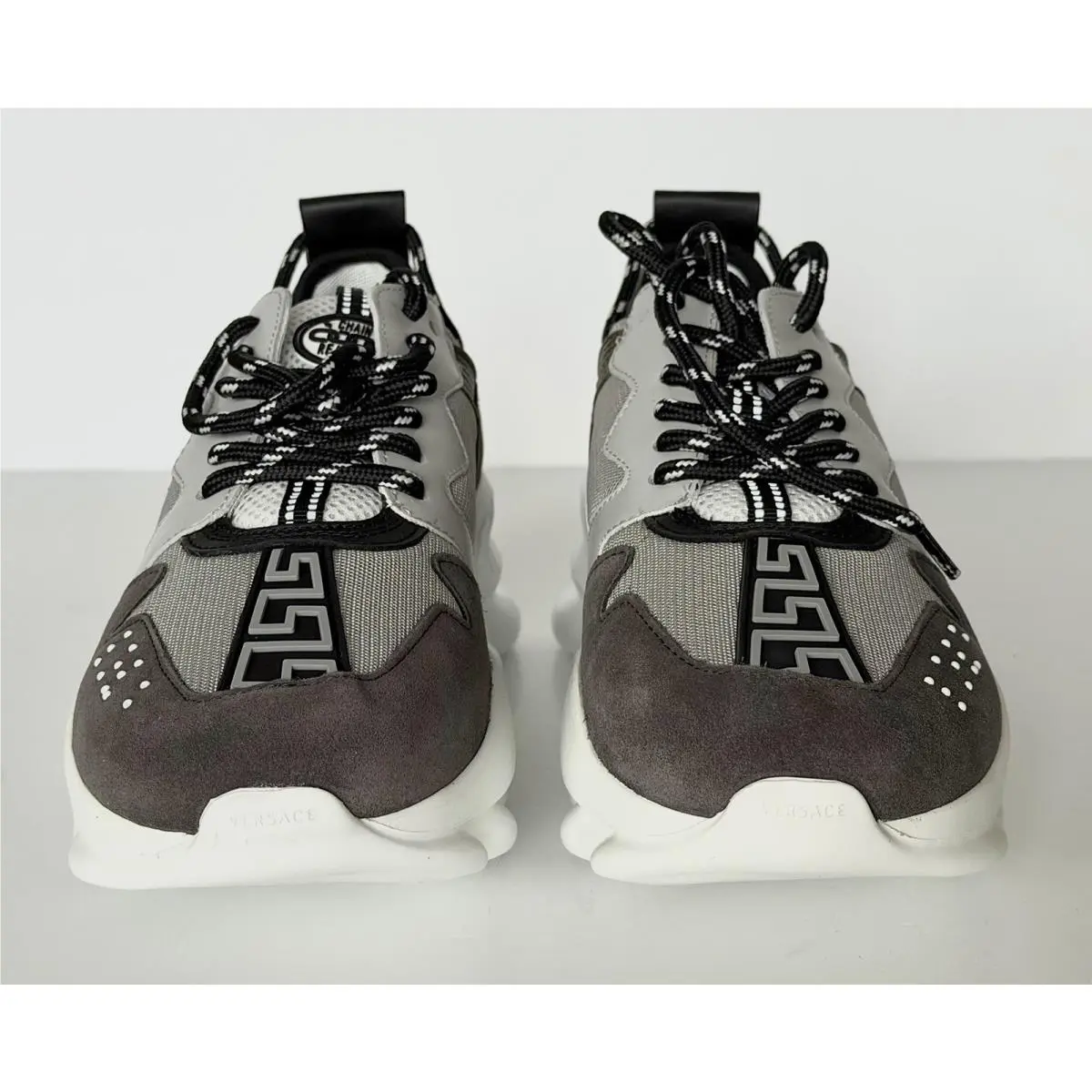 Versace shoes - Versace Chain Reaction - Chain Reaction - 1021575 - Gray/Green (UPC: 8054034486745) 9