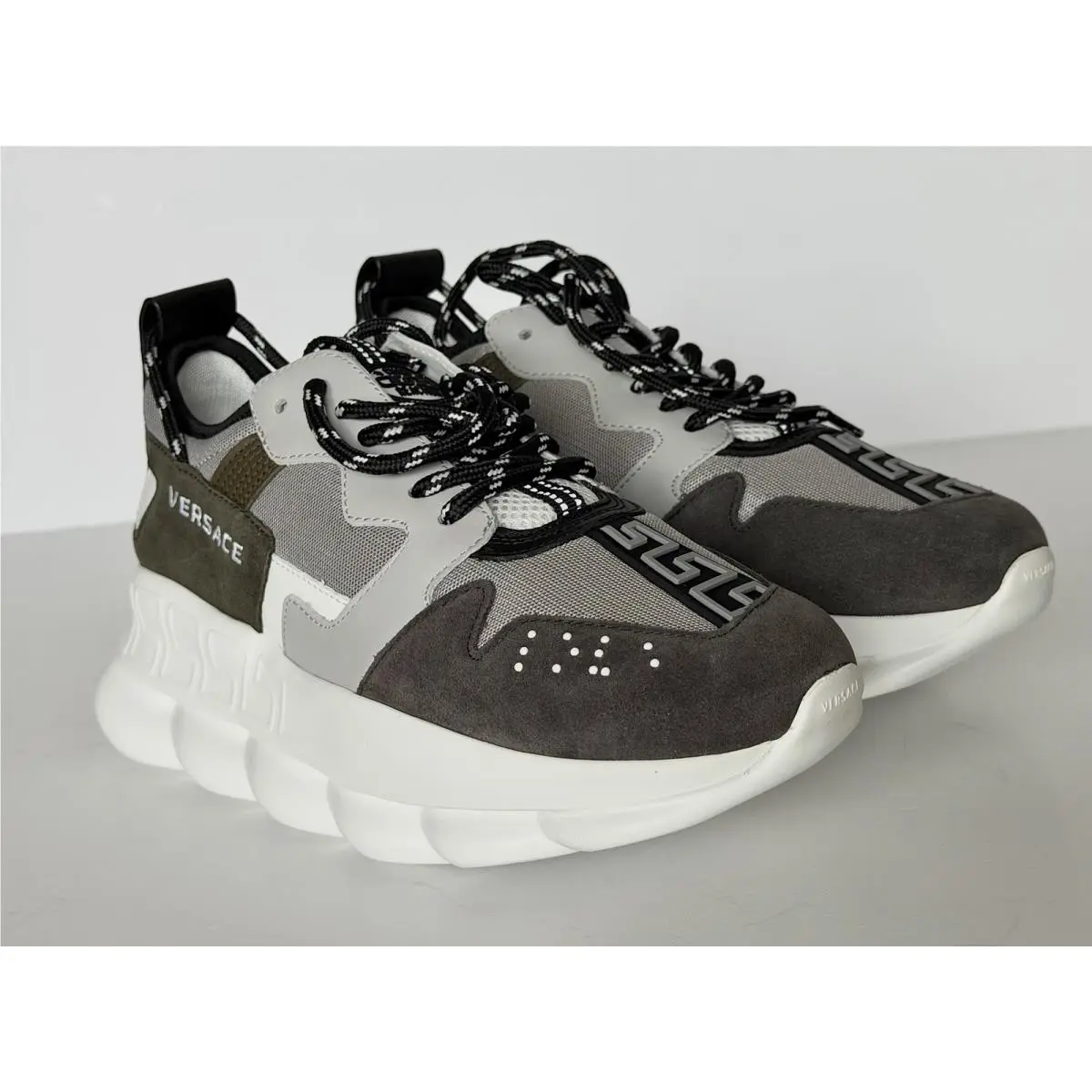 Versace shoes - Versace Chain Reaction - Chain Reaction - 1021575 - Gray/Green (UPC: 8054034486745) 11
