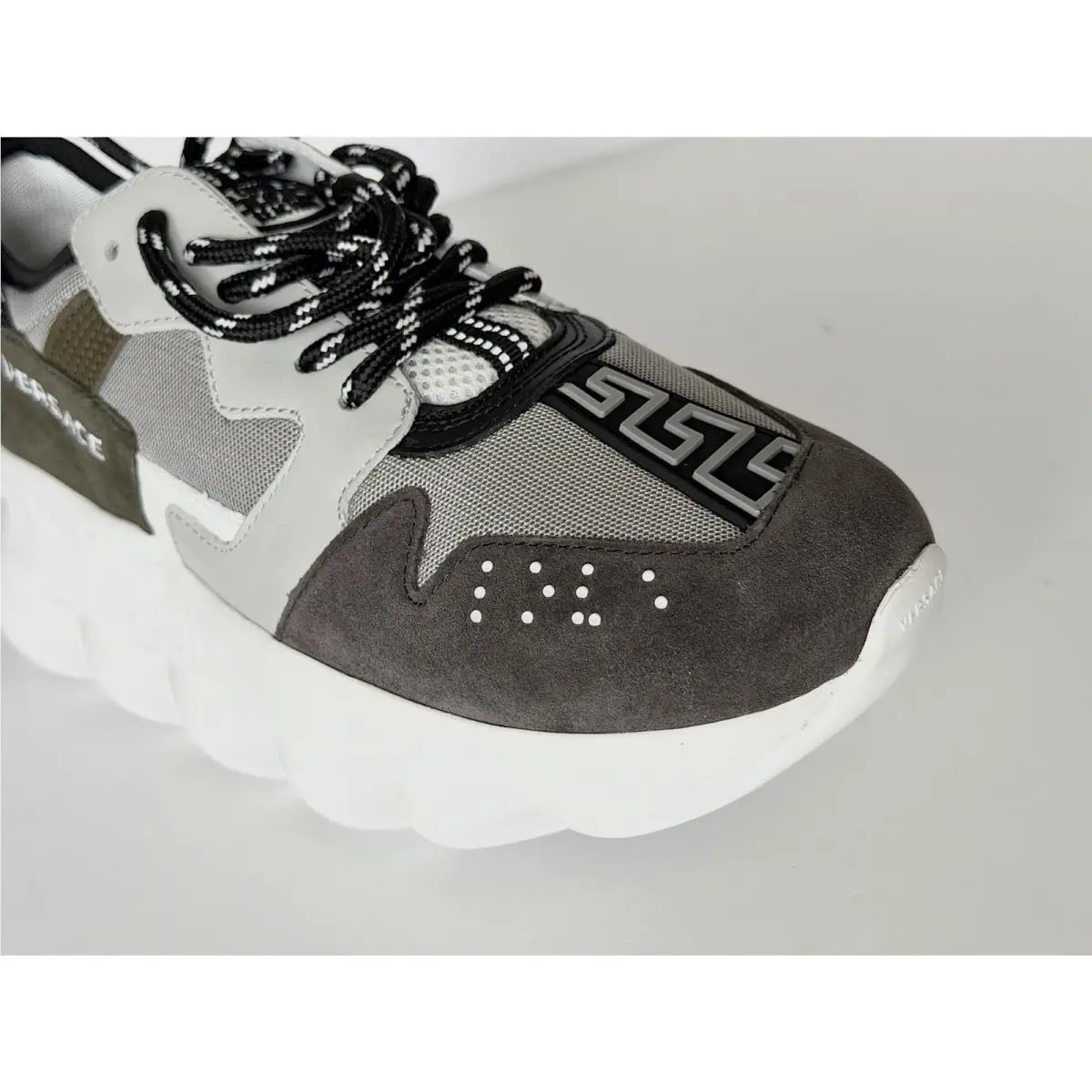 Versace shoes - Versace Chain Reaction - Chain Reaction - 1021575 - Gray/Green (UPC: 8054034486745) 1