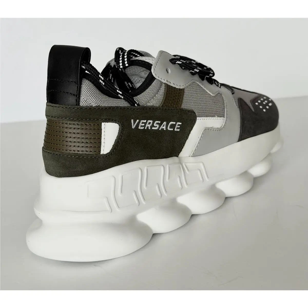 Versace shoes - Versace Chain Reaction - Chain Reaction - 1021575 - Gray/Green (UPC: 8054034486745) 2