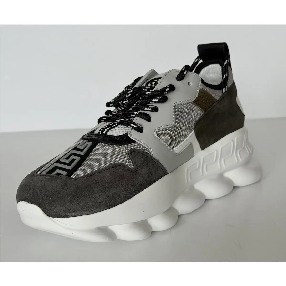 Versace shoes - Versace Chain Reaction - Chain Reaction - 1021575 - Gray/Green (UPC: 8054034486745) 4