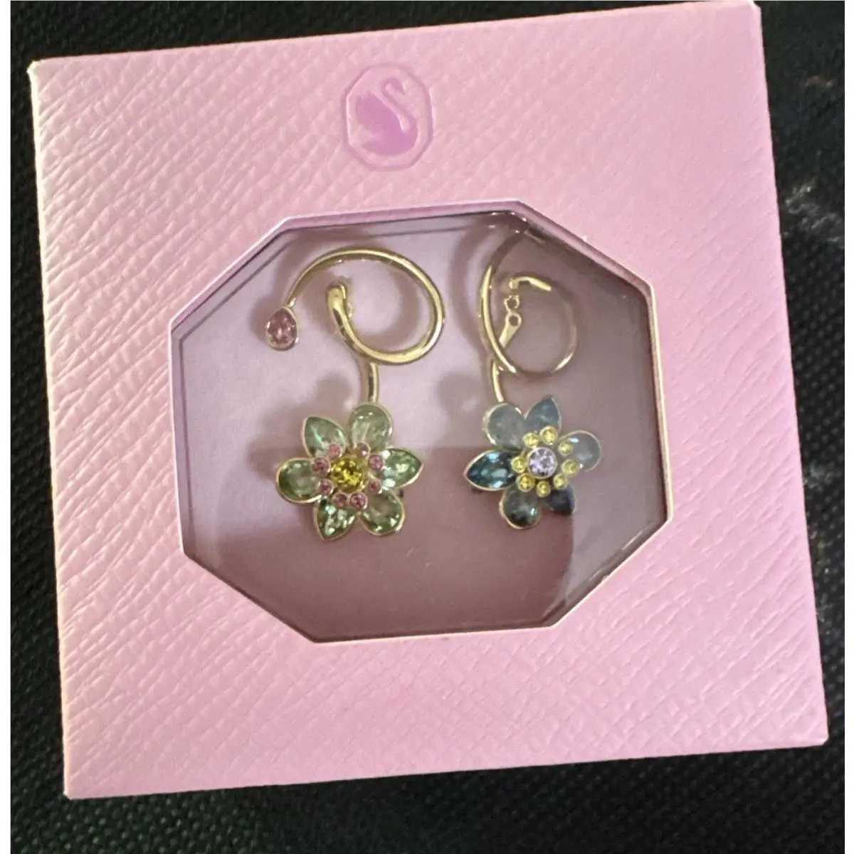 Swarovski 2 Single Ear Attachment. Idylla Line Ariana Grande Flower Mix