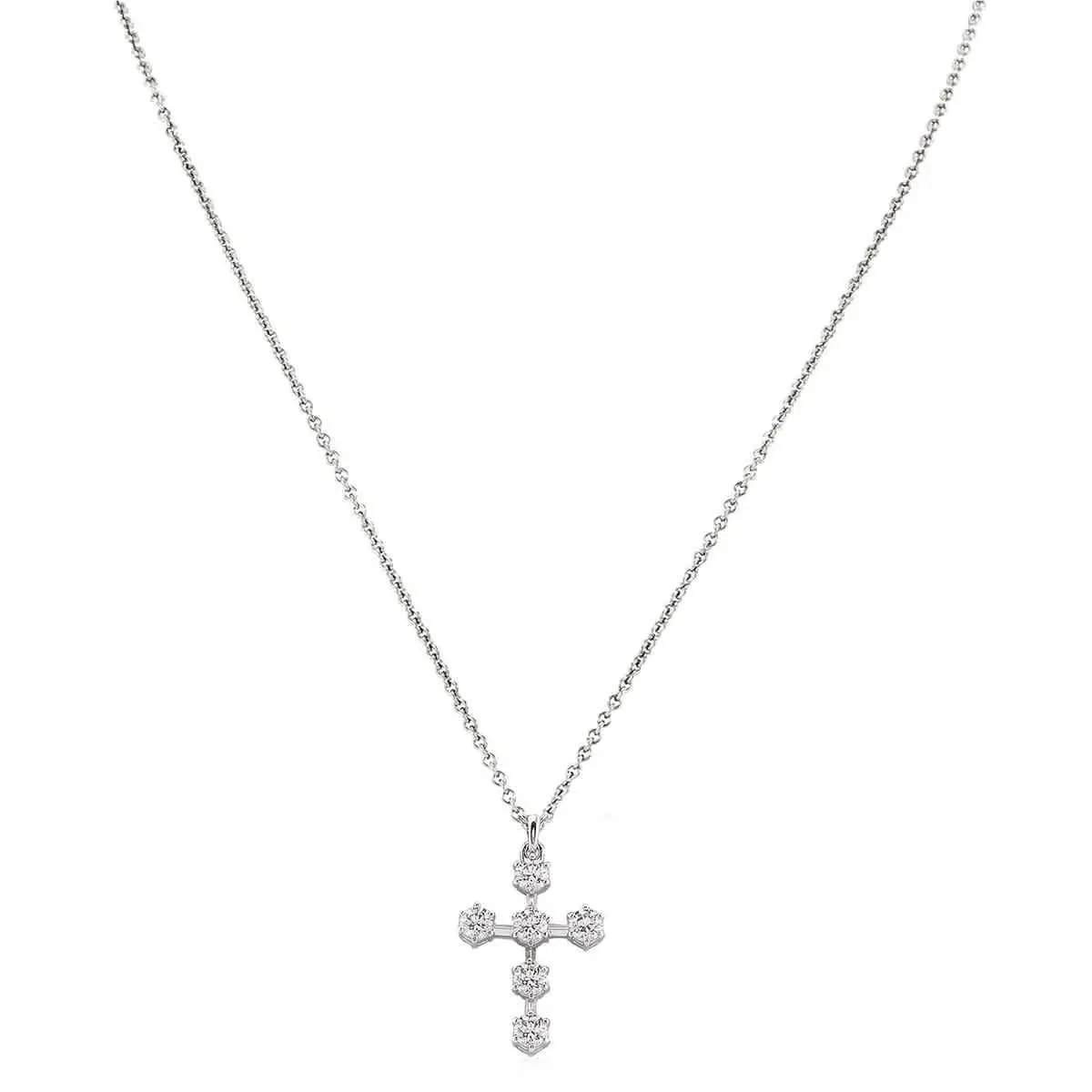 Swarovski Insigne Pendant Cross Constella Rhodium Shiny White