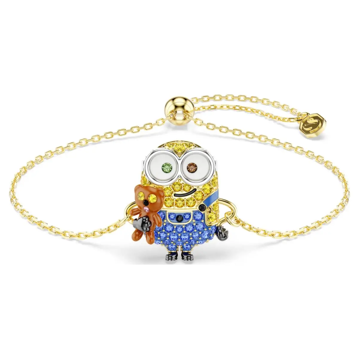 Swarovski Minions Bob Bracelet Pavé Multicolored Gold-tone Plated 5743386